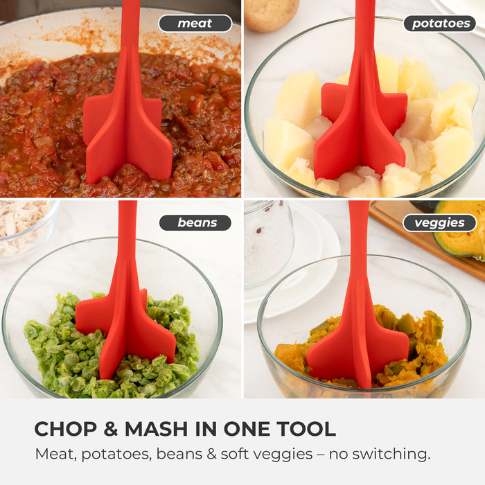 Elihome Paddle Cutting Board and 11 Piece Silicone Cooking Utensil Set