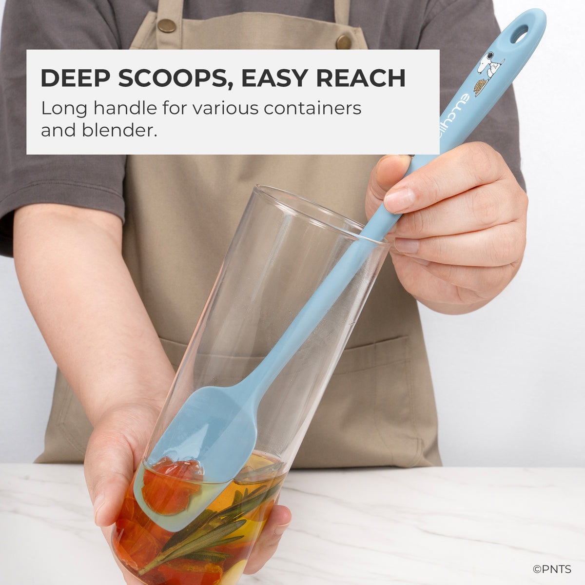 Elihome x Peanuts 8 Piece Silicone Spatula Set