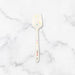 Elihome Classic Spoonula featuring a white design with a colorful sprinkles (confetti) pattern. Fun, heat-resistant silicone spoon spatula perfect for baking birthday cakes and mixing batter.
