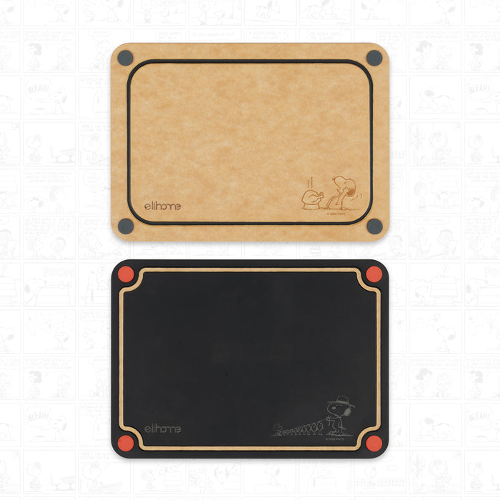 Elihome x Peanuts  4-in-1 Double-Sided Color-Coded Cutting Board Set