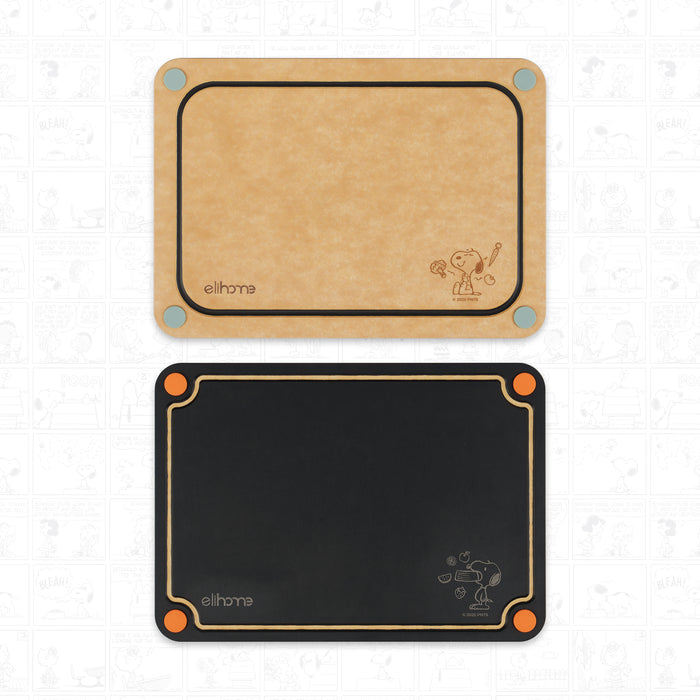 Elihome x Peanuts  4-in-1 Double-Sided Color-Coded Cutting Board Set
