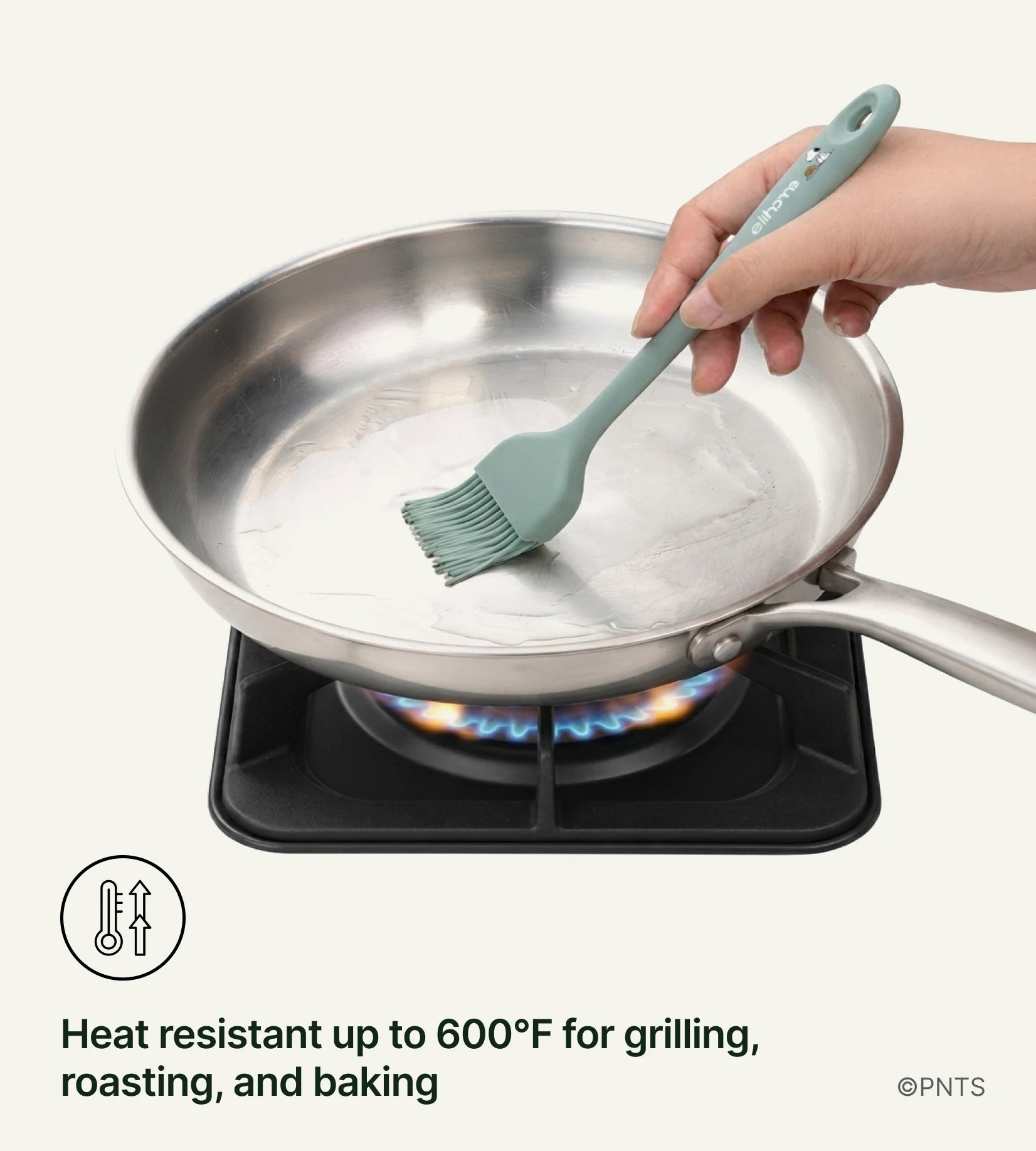 Heat resistant up to 600°F for grilling, roasting, and baking